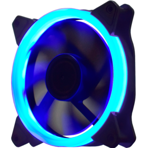 Cooler Gabinete K-mex AF-Q1225 120x120x25mm 30Led´s Azul