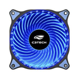 Cooler Gabinete C3TECH F7-L130BL STORM 120x120x25mm 30Led Azul