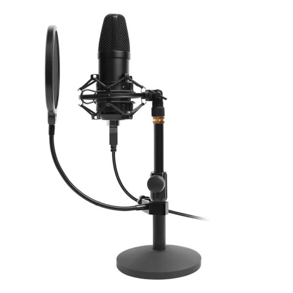 Microfone Dazz Broadcaster Profissional USB 2.0 C/Pedestal