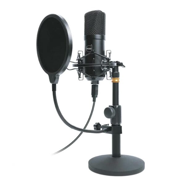 Microfone Dazz Broadcaster Profissional USB 2.0 C/Pedestal