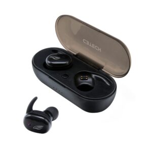 Fone de Ouvido C3TECH EP-TWS-50BK Intra Auricular Bluetooth 5.0 tws Preto