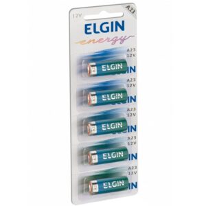 Bateria Elgin Alcalina Energy A23 12V Cartela C/5 Uni