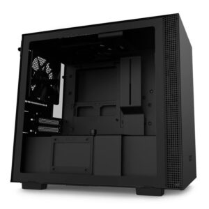Gabinete Gamer NZXT H210 Black (ATX, Lateral em Vidro, 2 Fans) - Preto