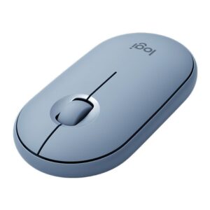 Mouse Logitech Bluetooth Pebble M350 Silent Azul Acinzentado