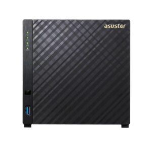 Storage NAS Asustor AS1004T V2 (Sem HD, 4 Baias, Até 56TB, Dual Core, 512MB DDR3, 1GbE, USB3.1) *SEM HD*