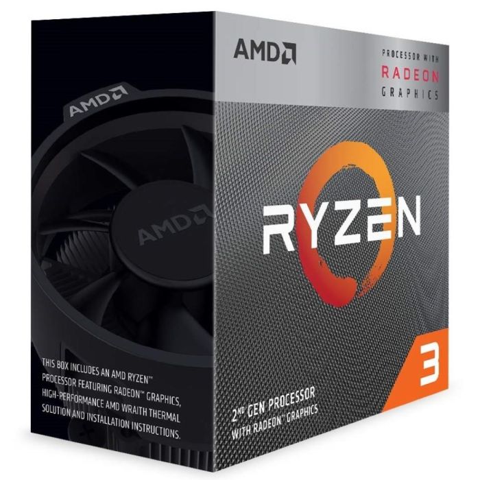 Processador AMD Ryzen 3 3200G Box (AM4 / 4 Cores / 4 Threads / 3.6GHz / 6MB Cache / Vega 8 / Cooler Wraith Stealth)