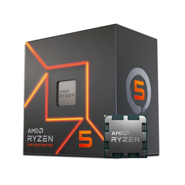 Processador AMD Ryzen 5 7600 Box (AM5/6Cores/12Threads/5.2GHz/38MBCache/Radeon Graphics/Cooler )C/Video/Cooler