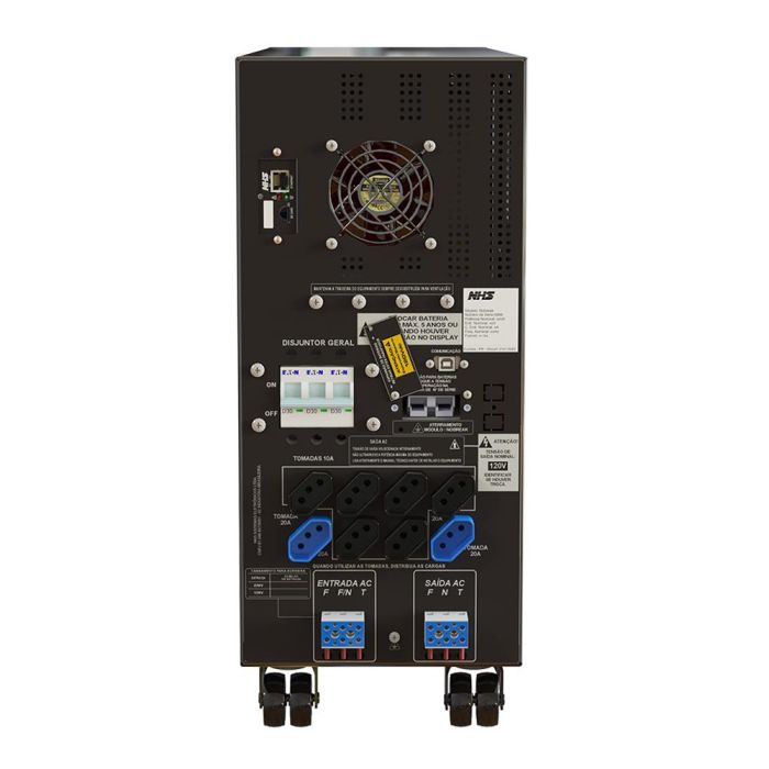 Nobreak NHS Laser Senoidal 3500VA E.Bivolt / S. 120V e 220V config. Bateria 12x7Ah Eng Ethernet – 91.D1.035003