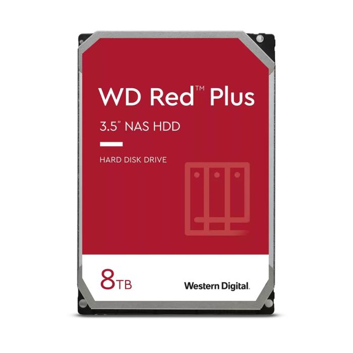 HD para Desktop Western Digital RED Plus 8TB NAS SATA3 5640RPM 256MB 3,5"