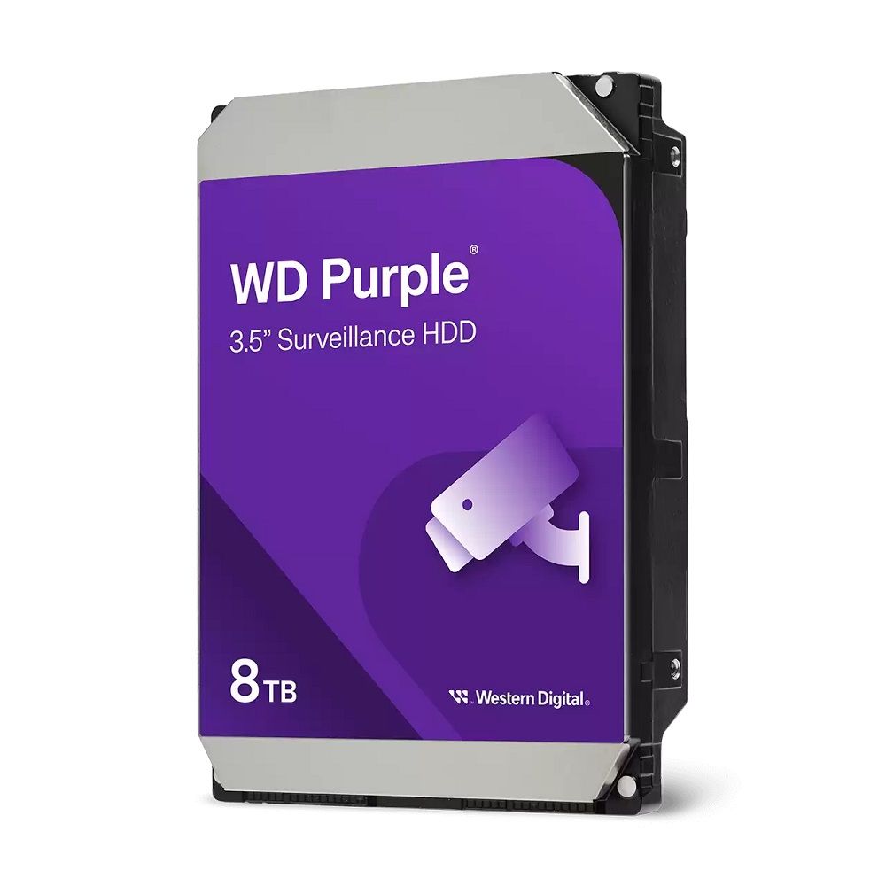 HD para Desktop Western Digital Purple Surveillance 8TB SATA 5640RPM 256MB 3.5"