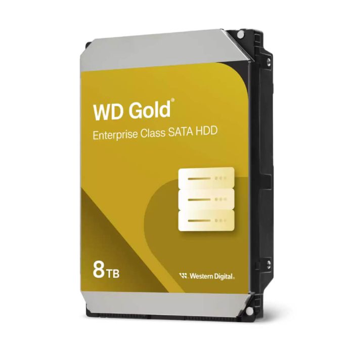 HD WD 8TB Gold SATA 6GBps 7200RPM 256MB 3.5" Western Digital Servidor – WD8005FRYZ