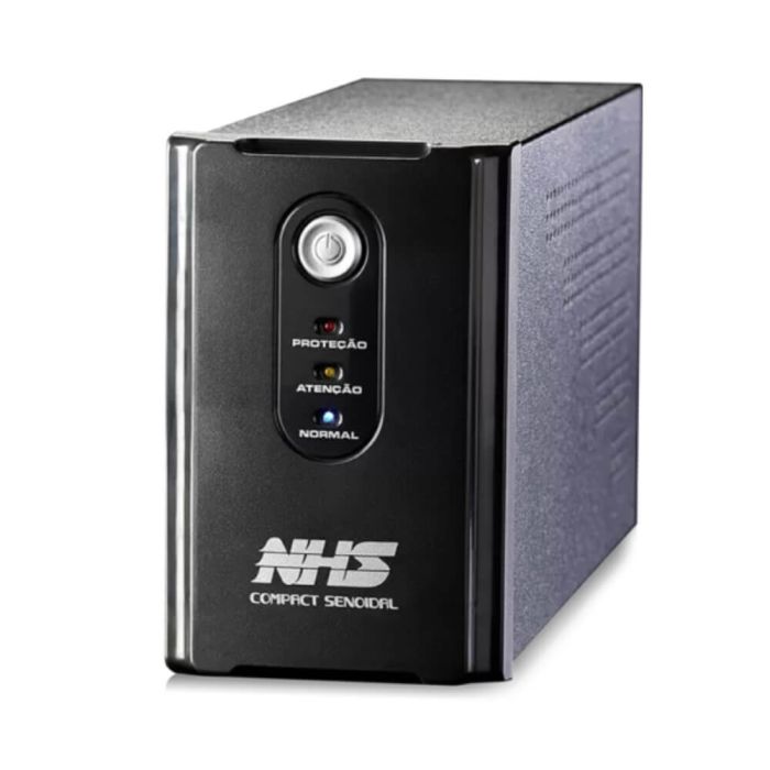 Nobreak NHS Compact Plus Digiseno Senoidal 1000VA E.Bivolt S.120V ou 220V Bateria 3x79h 8 tomadas – 91.A0.010310