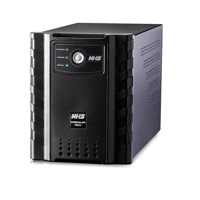 Nobreak NHS Premium PDV GII 600VA E.Bivolt / S.220V ou 120V (jumper interno) Estacionária 1x45Ah ENG USB – 90.A1.006303