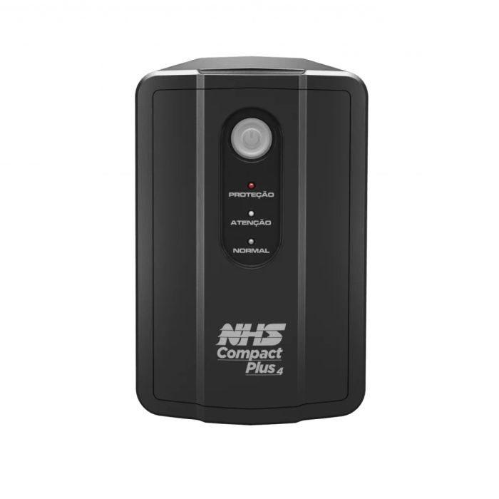 Nobreak NHS Compact Plus 4 S 1000VA Ent. Bivolt S.120V ou Conf.220v Bat 2x7Ah 8 Tom
