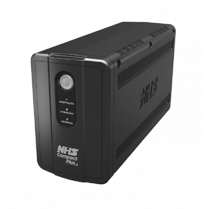 Nobreak NHS Compact Plus 4 S 1000VA Ent. Bivolt S.120V ou Conf.220v Bat 2x7Ah 8 Tom