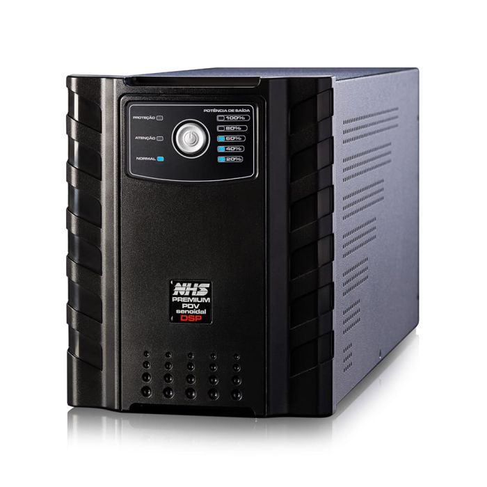 Nobreak NHS Premium Senoidal 2200VA E.Bivolt / S.120V ou 220V (jumper interno) baterias 6 x 9Ah USB – 91.C0.022300